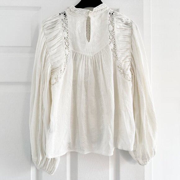 Isabel Marant Etoile "Jassie" Blouse in White, Size 34 (fits like XS) - Picture 8 of 14